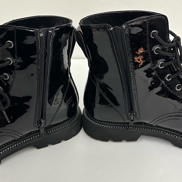 Gotta Flurt Luna Combat Black Boots Size 8.5 - Picture 10 of 12